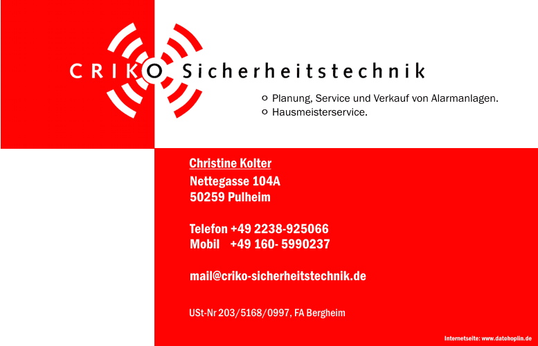 CRIKO Sicherheitstechnik